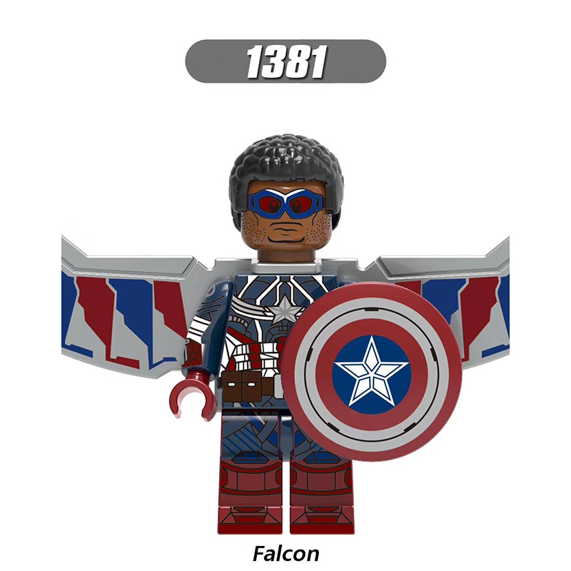 X0272 Super Heroes Marvel Avengers Minifigures Building Blocks Baron Zemo Black Widow Falon Taskmaster Captain of USSR Action Mini Figures Assemble DIY Bricks Educational Toys Gift for Children