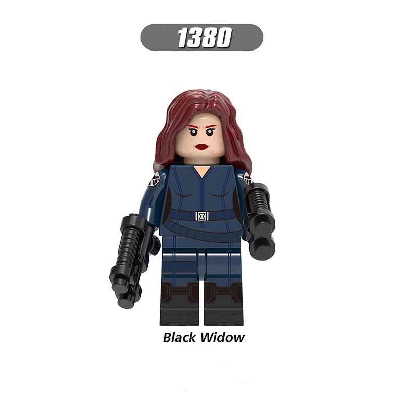 X0272 Super Heroes Marvel Avengers Minifigures Building Blocks Baron Zemo Black Widow Falon Taskmaster Captain of USSR Action Mini Figures Assemble DIY Bricks Educational Toys Gift for Children
