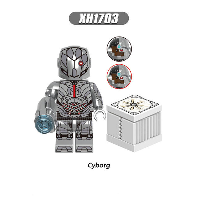 X0312 Super Heroes Marvel Justice League Minifigures Building Blocks Superman Wonder Woman Batman Aquaman Mera The Flash Cyborg Action Figures Mini Assemble Bricks Educational Toys for Children