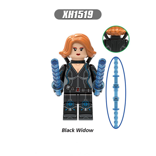 X0289  Super Heroes Marvel Movies Avengers  Yelena Taskmaster Black Widow Iron Maiden Red Guardian  Action Figures Assemble Bricks Educational Toys Birthday Gift for Children