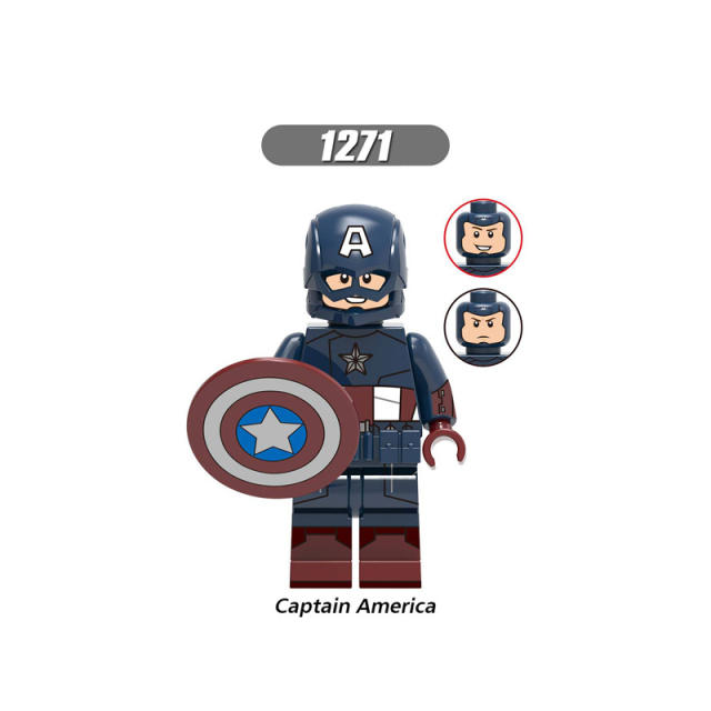 X0259 Super Heroes Marvel  Avengers Minifigures Building Blocks Iron Man Chitauri Captain America Loki Black Widow Thor Hawkeye Action Mini Figures Assemble Bricks Toy Birthday Gift for Chrildren