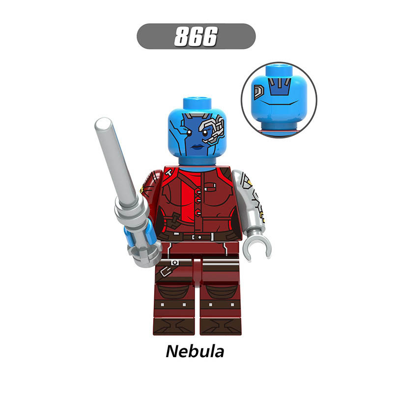 X0192 Super Heroes Marvel Avengers Minifigures Building Blocks Winter Soldier Thor Scarlet Witch Bruce Banner Nebula Star Lord Ant Man Hawkeye Action Mini Figures Assemble Bricks Educational Toys for Children