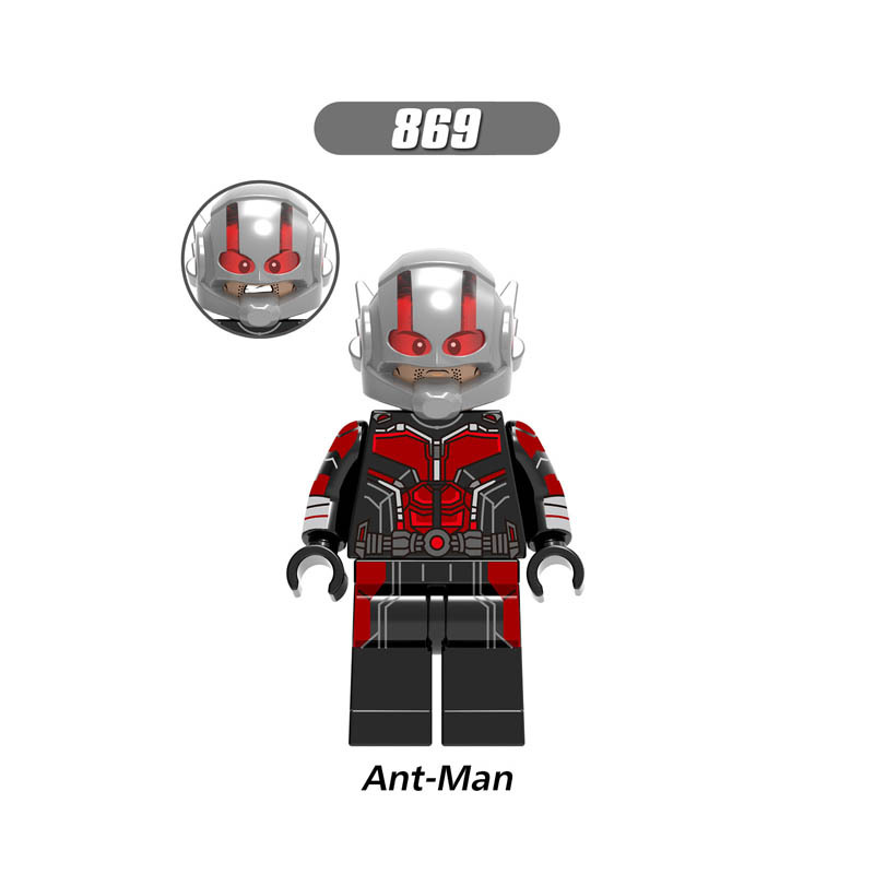 X0192 Super Heroes Marvel Avengers Minifigures Building Blocks Winter Soldier Thor Scarlet Witch Bruce Banner Nebula Star Lord Ant Man Hawkeye Action Mini Figures Assemble Bricks Educational Toys for Children