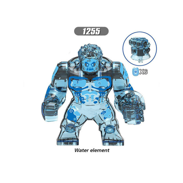 XH1255-1258 Marvel Spider Man Far From Home  Super Heroes  Avengers Building Blocks Hellfire Hydron Magnum Zephyr Water Villain  Water Element Fair Element Wind Element Earth Elemental Action Mini Figure  Assemble Bricks Educational DIY Toys for Boys