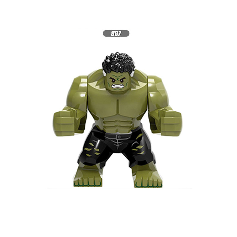 XH887 XH1052 XH890 XH892 XH894 Super Heroes Marvel Avengers Marvel Building Blocks Hulk Thanos Black Dwarf Green Lantern Kilowog Sinestro Action Mini Figure Assemble Bricks Educational DIY Toys for Boys
