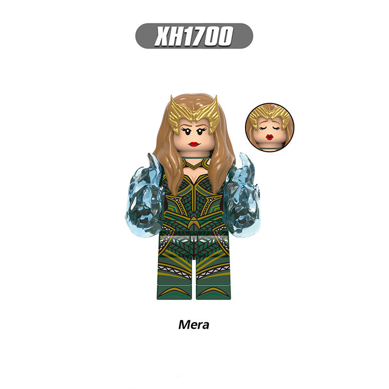 X0312 Super Heroes Marvel Justice League Minifigures Building Blocks Superman Wonder Woman Batman Aquaman Mera The Flash Cyborg Action Figures Mini Assemble Bricks Educational Toys for Children