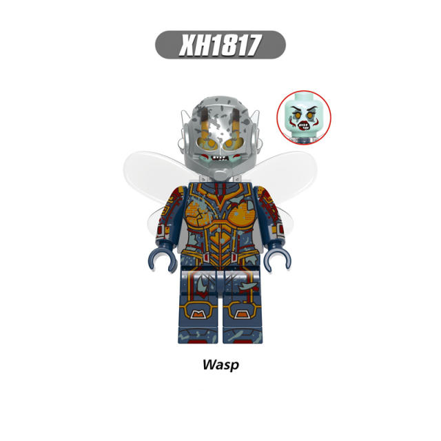 X0325 Halloween Super Heroes Marvel Avengers Zombie Minifigures Building Blocks Captain America Iron Man Falcon Doctor Strange Scarlet Witch Wasp Wong Hawkeye  Action Mini Figures Assemble DIY MOC Bricks Educational Toys Gift for Children