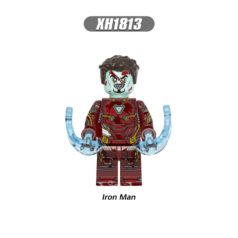 X0325 Halloween Super Heroes Marvel Avengers Zombie Minifigures Building Blocks Captain America Iron Man Falcon Doctor Strange Scarlet Witch Wasp Wong Hawkeye Action Mini Figures Assemble DIY MOC Bricks Educational Toys Gift for Children