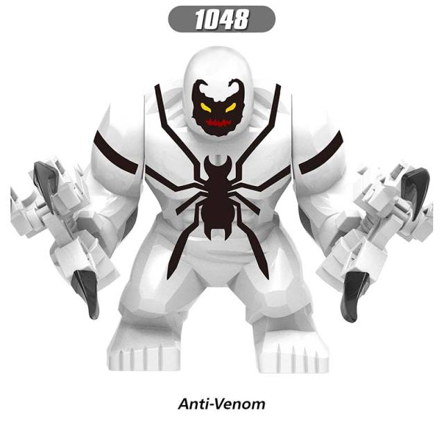 Super Heroes Marvel Avengers Minifigures Building Blocks Large Agent Venom Riot Anti-Venom Carnage Venom Action Figures Assemble Bricks Educational Toys Gift for Children