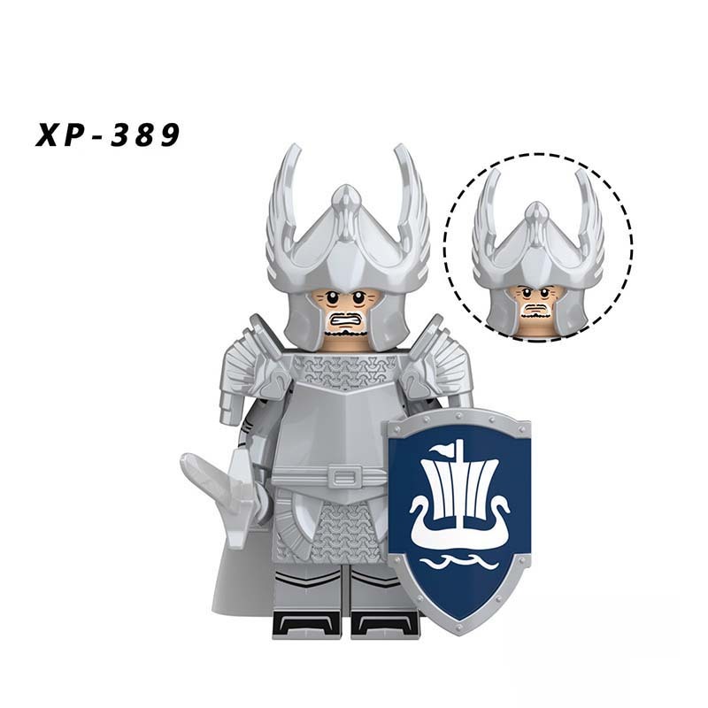 KT1051 Medieval Military Soldiers Minifigures Building Blocks Kit Royal Family Archer Arrow Guard of the Rohan Cavalry Action Mini Figures Weapon Helmet Shield Armor Sword Assemble DIY MOC Accessories Bricks Educational Toys Gift for Children