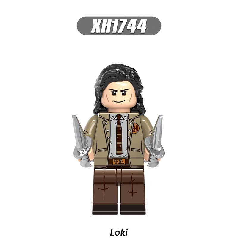 X0318 Super Heroes Avengers Minifigures Building Blocks Marvel Loki Sylvie Action Mini Figures DIY MOC Assemble Bricks Toys Birthday Gift for Children Boys