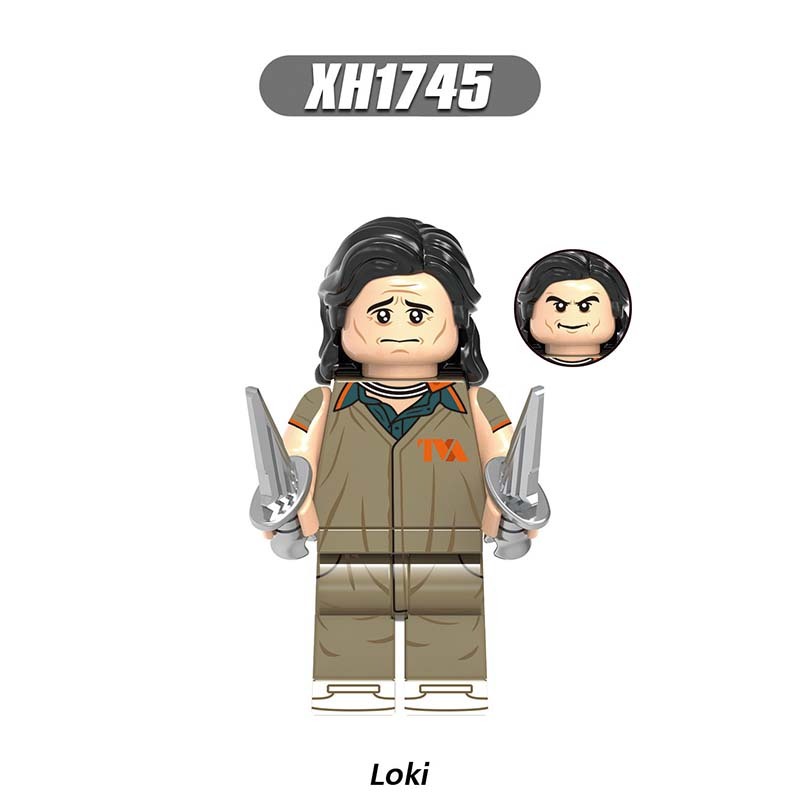X0318 Super Heroes Avengers Minifigures Building Blocks Marvel Loki Sylvie Action Mini Figures DIY MOC Assemble Bricks Toys Birthday Gift for Children Boys