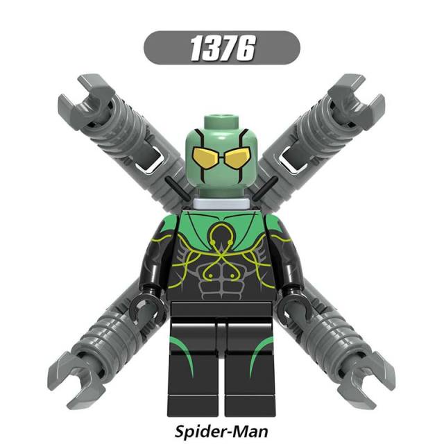 X0271 Super Heroes Marvel Avengers Minifigures Building Blocks Mister Fantastic Leader Human Torch Loki Doctor Doom Scream Spider-Man Invisible Woman Movies Action Mini Figures Assemble Bricks Educational Toys Gift for Children Boys