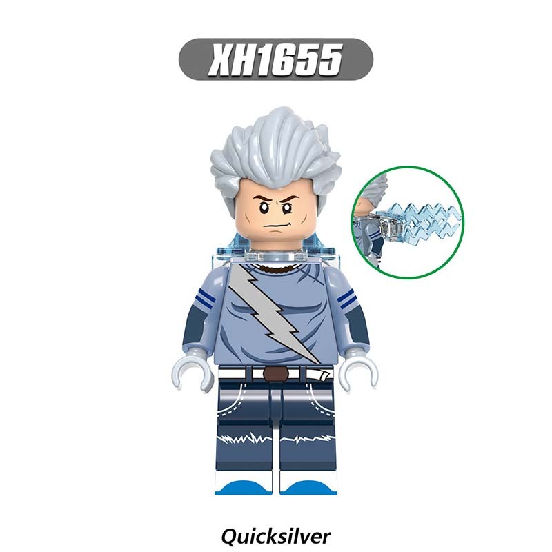 X0306 The Avengers Super Heroes Marvel Minifigures Building Blocks Doctor Strange Speed Vision Agnes Witch Spectrum Wiccan Quicksilver Action Mini Figures Assemble MOC DIY Bricks Educational Toys Gift for Children Boys Kids