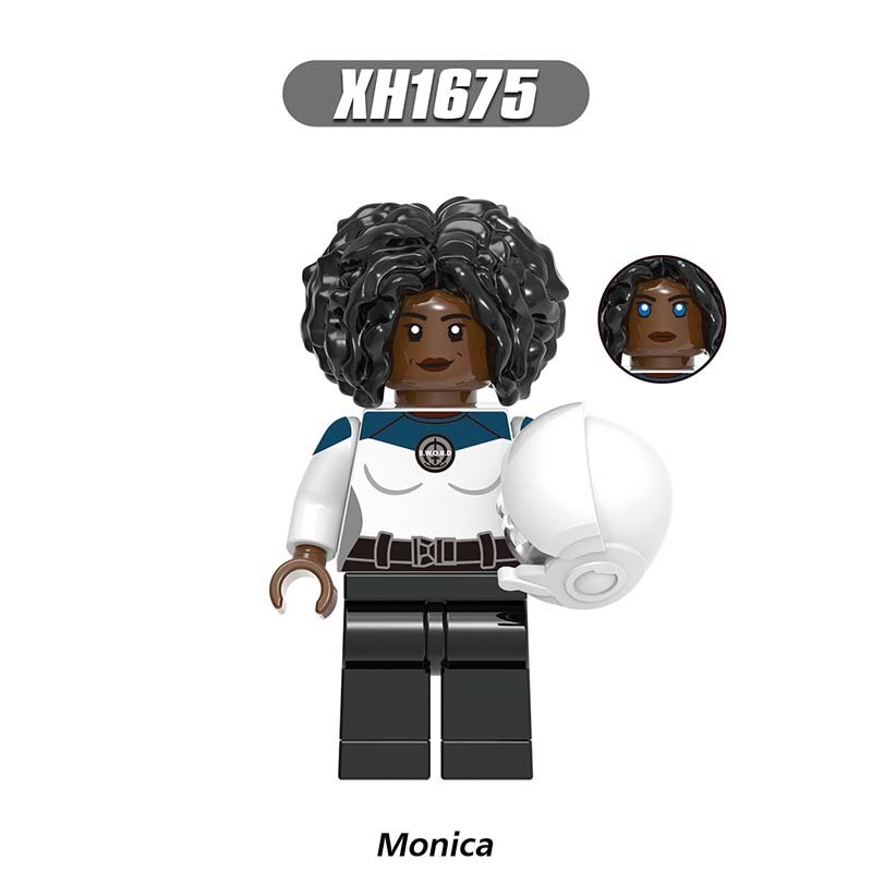 X0309 The Avengers Super Heroes Marvel Minifigures Building Blocks Witch Billy Agatha Monica Tommy Vision Wanda Mephisto Action Mini Figures Assemble MOC DIY Bricks Educational Toys Gift for Children Boys Kids