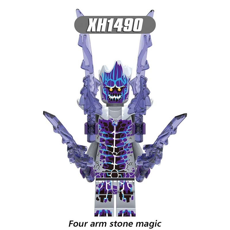 X0285 Medieval Military League of Legends Games Fighter Minifigure Building Blocks Cannibal Mechanical Mechanic Primitive Woman Four Arm Stone Magic Warcraft Region Roar Sarah Louise Kerrigan Red Snake Evil Dwarf Action Mini Figures Assemble Bricks Toys