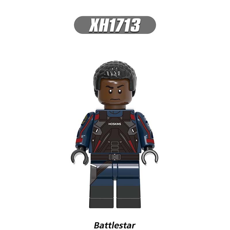 X0313 Super Heroes Marvel Avengers Minifigures Building Blocks Walker Bucky New Captain America Sharon Zemo U.S.Agent Batroc Falcon Karli Battlestar Movies Action Mini Figures Assemble Bricks Educational Toys Gift for Children Boys