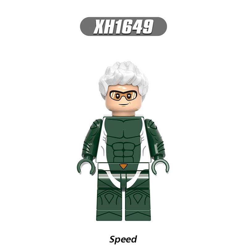X0306 The Avengers Super Heroes Marvel Minifigures Building Blocks Doctor Strange Speed Vision Agnes Witch Spectrum Wiccan Quicksilver Action Mini Figures Assemble MOC DIY Bricks Educational Toys Gift for Children Boys Kids