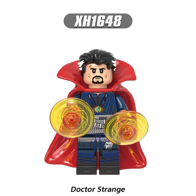 X0306 The Avengers Super Heroes Marvel Minifigures Building Blocks Doctor Strange Speed Vision Agnes Witch Spectrum Wiccan Quicksilver  Action Mini Figures Assemble MOC DIY Bricks Educational Toys Gift for Children Boys Kids