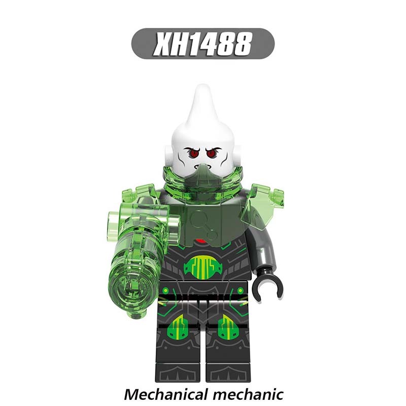 X0285 Medieval Military League of Legends Games Fighter Minifigure Building Blocks Cannibal Mechanical Mechanic Primitive Woman Four Arm Stone Magic Warcraft Region Roar Sarah Louise Kerrigan Red Snake Evil Dwarf Action Mini Figures Assemble Bricks Toys