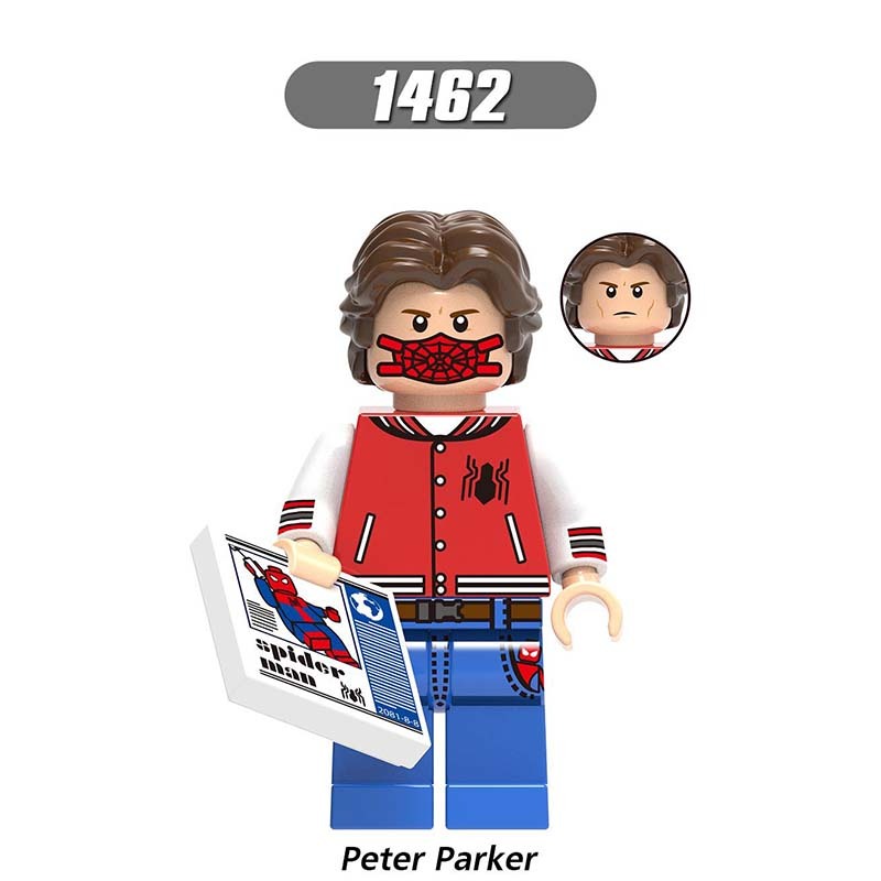 X0282 The Avengers Super Heroes Marvel Minifigures Building Blocks Peter Parker Silk Custom Spider-Man Spiderman Series Knull Movies Action Mini Figures Assemble MOC DIY Bricks Educational Toys Gift for Children Boys Kids