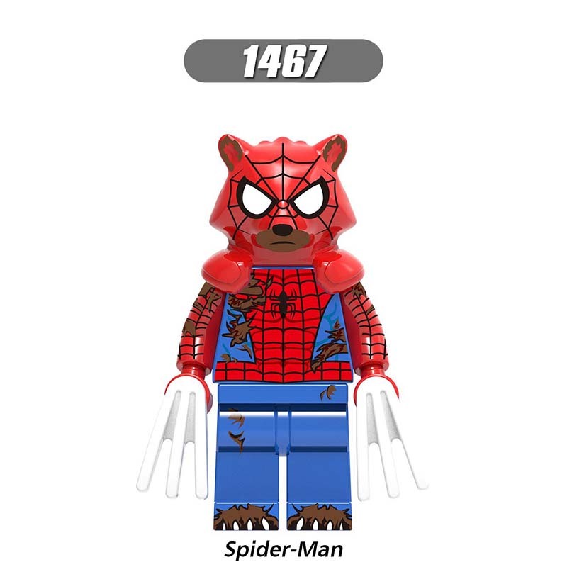 X0282 The Avengers Super Heroes Marvel Minifigures Building Blocks Peter Parker Silk Custom Spider-Man Spiderman Series Knull Movies Action Mini Figures Assemble MOC DIY Bricks Educational Toys Gift for Children Boys Kids