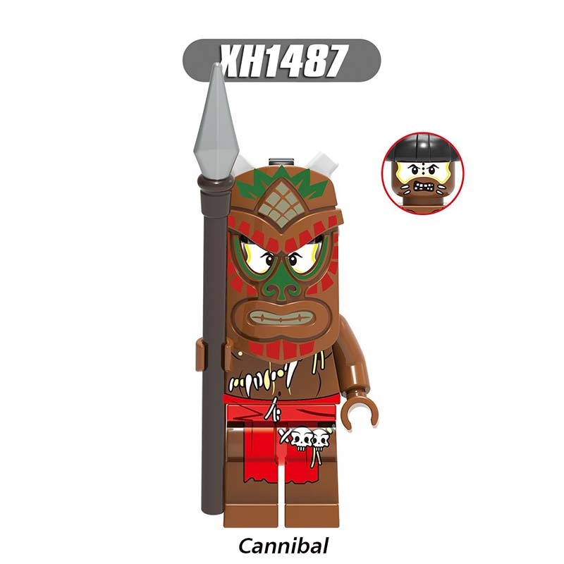 X0285 Medieval Military League of Legends Games Fighter Minifigure Building Blocks Cannibal Mechanical Mechanic Primitive Woman Four Arm Stone Magic Warcraft Region Roar Sarah Louise Kerrigan Red Snake Evil Dwarf Action Mini Figures Assemble Bricks Toys