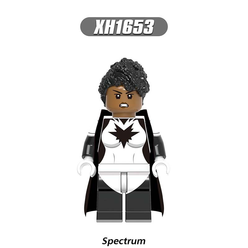 X0306 The Avengers Super Heroes Marvel Minifigures Building Blocks Doctor Strange Speed Vision Agnes Witch Spectrum Wiccan Quicksilver Action Mini Figures Assemble MOC DIY Bricks Educational Toys Gift for Children Boys Kids