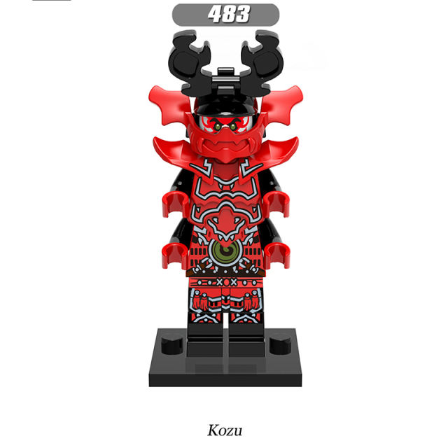 X0143 Enter the Ninjanomicon Masters of Spinjitzu Cartoon Game Minifigures Building Blocks Pythor Jay Kai Lloyd Kozu Cole Zane Nya Action Mini Figures Assemble Bricks Educational Toys for Children Boys