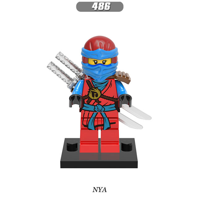 X0143 Enter the Ninjanomicon Masters of Spinjitzu Cartoon Game Minifigures Building Blocks Pythor Jay Kai Lloyd Kozu Cole Zane Nya Action Mini Figures Assemble Bricks Educational Toys for Children Boys