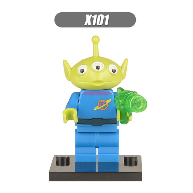 XH101 Toy Story Minifigures Building Blocks  Alien Cartoon Action Mini Figures Assemble MOC DIY Bricks Educational Toys Gift for Children Boys Kids