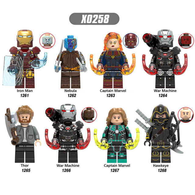 X0258 Super Heroes Marvel Avengers Minifigures Building Blocks