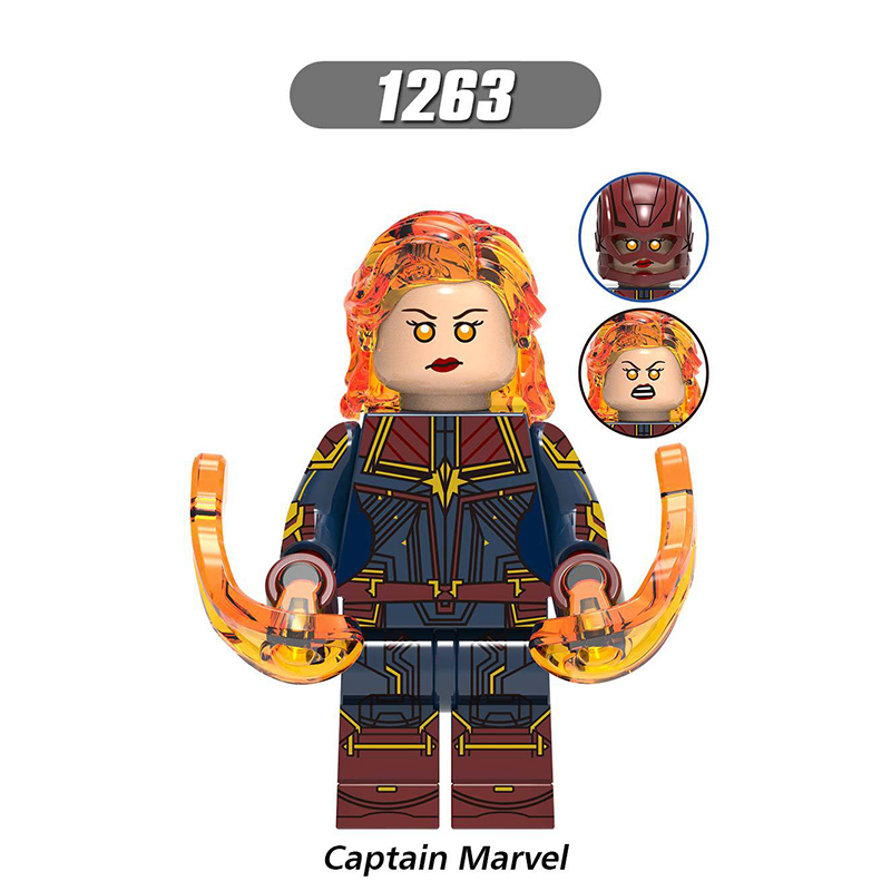 X0258 Super Heroes Marvel Avengers Minifigures Building Blocks Iron Man Nebula Captain Marvel War Nachine Thor War Machine Hawkeye Action Mini Figures Assemble Bricks Educational Toys for Children Boys