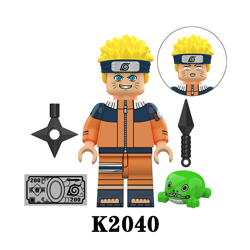 KDL806 NARUTO Anime Minifigures Building Blocks Uzumaki Naruto Hoshigaki Kisame Senju Hashirama Cartoon Action Mini Figures Assemble MOC DIY Weapon Darts Bricks Educational Toys Gift for Children Boys Kids