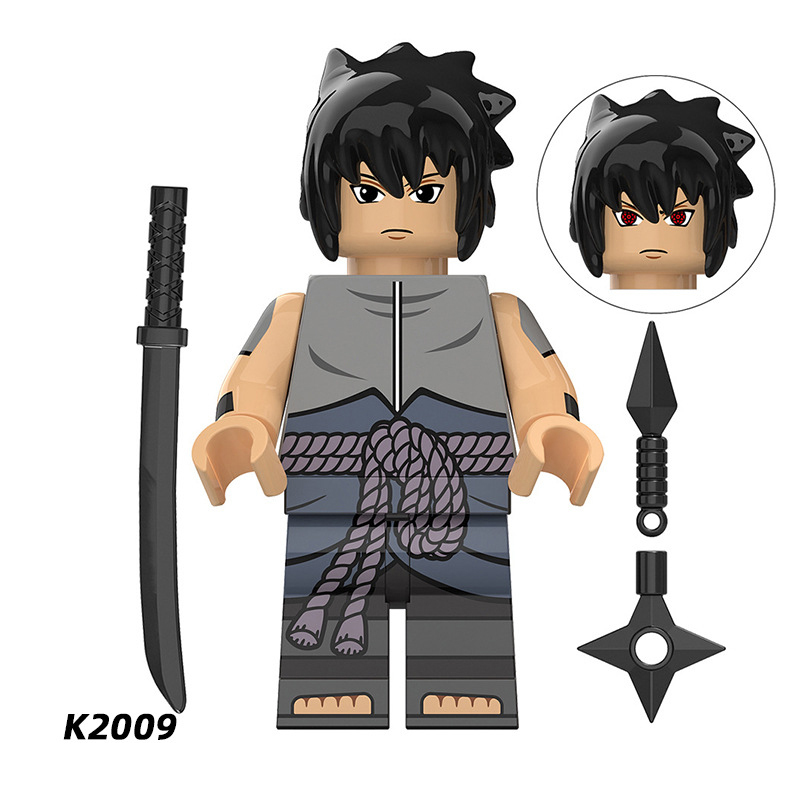 KDL802 NARUTO Anime Minifigures Building Blocks Shisui Itachi Sasuke Chiriku Neji Hyuuga Hinata Danzou Cartoon Action Mini Figures Assemble MOC DIY Weapon Darts Bricks Educational Toys Gift for Children Boys Kids