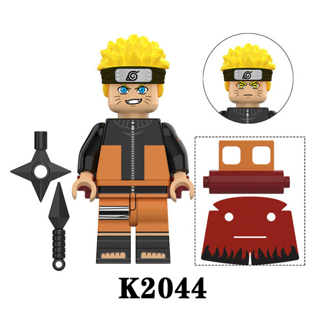 KDL806 NARUTO Anime Minifigures Building Blocks Uzumaki Naruto Hoshigaki Kisame Senju Hashirama Cartoon Action Mini Figures Assemble MOC DIY  Weapon Darts Bricks Educational Toys Gift for Children Boys Kids