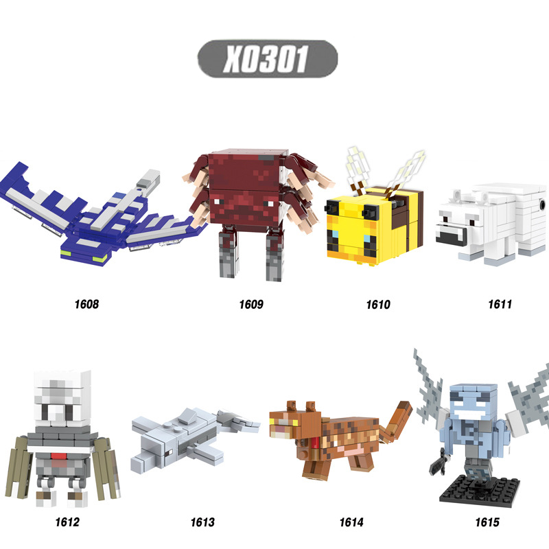 X0127 Mini World Minecraft Minifigures Building Blocks Iron Golem