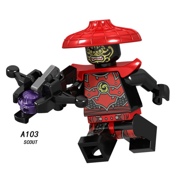 A098-105 Enter the Ninjanomicon Masters of Spinjitzu Cartoon Game Minifigures Building Blocks Kruncha Nuckal Chokun Nya Lloyd A102 The Overlord Scout Lloyd Montgomery Garmadon Master Wu Action Mini Figures Assemble MOC DIY Weapon Bricks Toys Gift  Boys