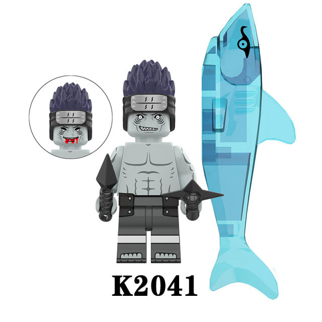 KDL806 NARUTO Anime Minifigures Building Blocks Uzumaki Naruto Hoshigaki Kisame Senju Hashirama Cartoon Action Mini Figures Assemble MOC DIY  Weapon Darts Bricks Educational Toys Gift for Children Boys Kids