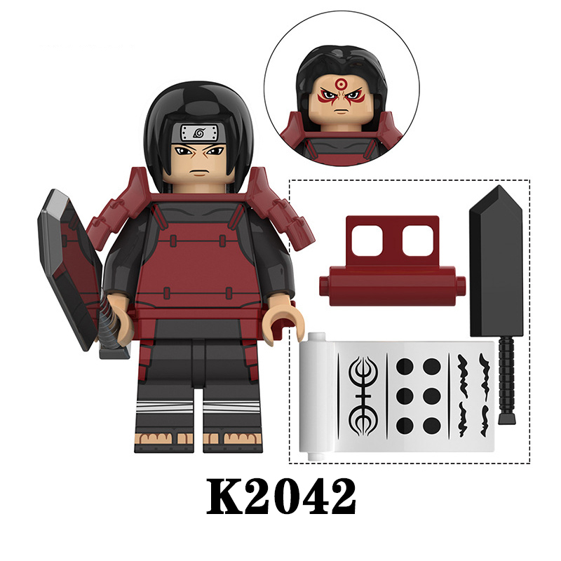 KDL806 NARUTO Anime Minifigures Building Blocks Uzumaki Naruto Hoshigaki Kisame Senju Hashirama Cartoon Action Mini Figures Assemble MOC DIY Weapon Darts Bricks Educational Toys Gift for Children Boys Kids