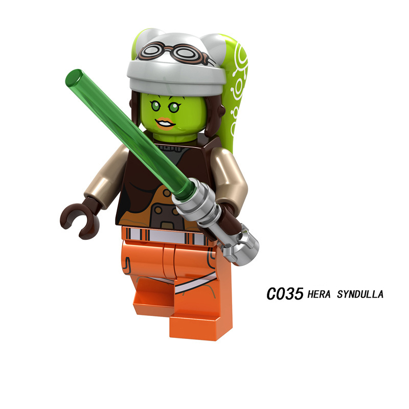 C032-039 Star Wars Minifigures Building Blocks General Grievous Pong Krell Stormtrooper Fist Order Snowtrooper 51ST Legion Clone Trooper Jedi Master Mini Figures Assemble MOC DIY Weapon Bricks Educational Toys Gift for Children Boys Kids