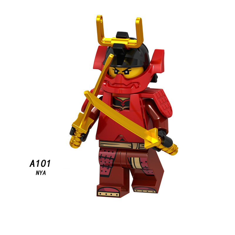 A098-105 Enter the Ninjanomicon Masters of Spinjitzu Cartoon Game Minifigures Building Blocks Kruncha Nuckal Chokun Nya Lloyd A102 The Overlord Scout Lloyd Montgomery Garmadon Master Wu Action Mini Figures Assemble MOC DIY Weapon Bricks Toys Gift Boys