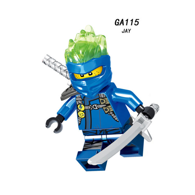 GA115-122 Enter the Ninjanomicon Masters of Spinjitzu Cartoon Game Minifigures Building Blocks Jay Zane Kal Lloyd Niya Cole Pyro snake  Action Mini Figures Assemble MOC DIY Weapon Game Bricks Educational Toys Gift for Children Boys Kids