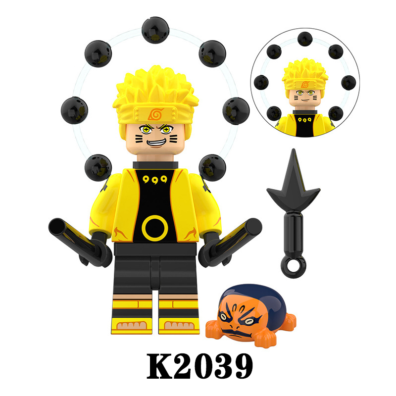 KDL806 NARUTO Anime Minifigures Building Blocks Uzumaki Naruto Hoshigaki Kisame Senju Hashirama Cartoon Action Mini Figures Assemble MOC DIY Weapon Darts Bricks Educational Toys Gift for Children Boys Kids