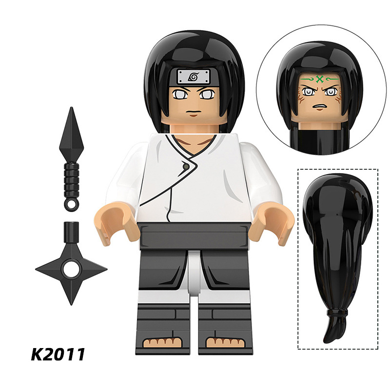 KDL802 NARUTO Anime Minifigures Building Blocks Shisui Itachi Sasuke Chiriku Neji Hyuuga Hinata Danzou Cartoon Action Mini Figures Assemble MOC DIY Weapon Darts Bricks Educational Toys Gift for Children Boys Kids