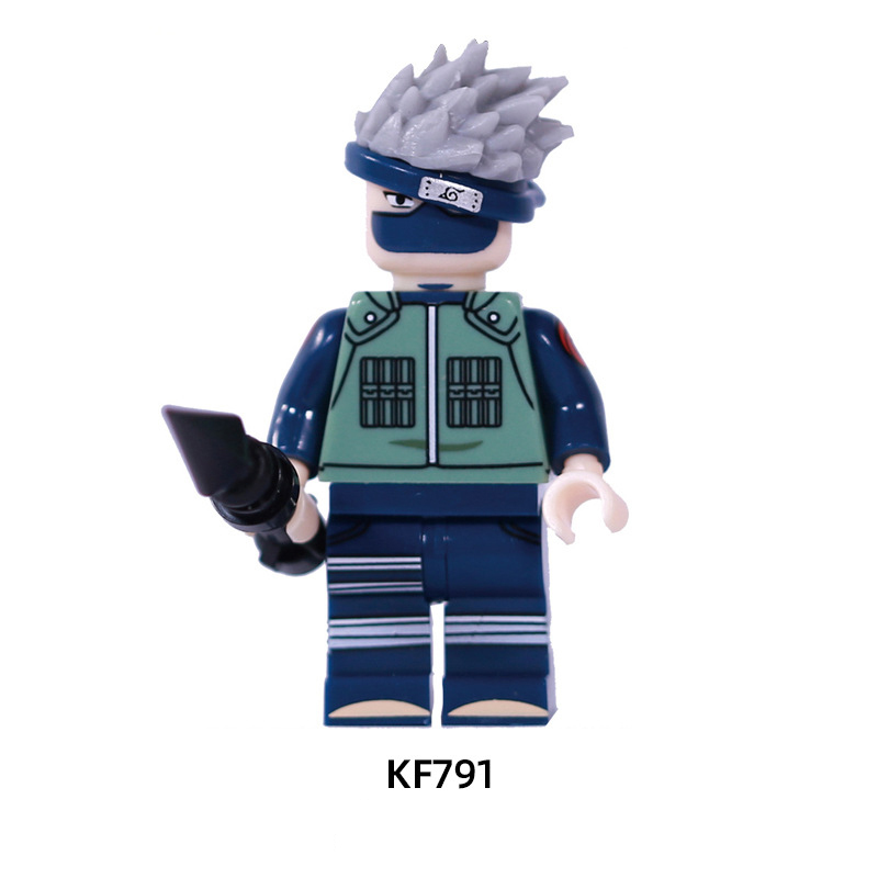 KF6078 NARUTO Anime Minifigures Building Blocks Uzumaki Naruto Uchiha Sasuke Uchiha Itachi Jiraiya Hatake Kakashi Action Mini Figures Assemble MOC DIY Weapon Bricks Educational Toys Gift for Children Boys Kids