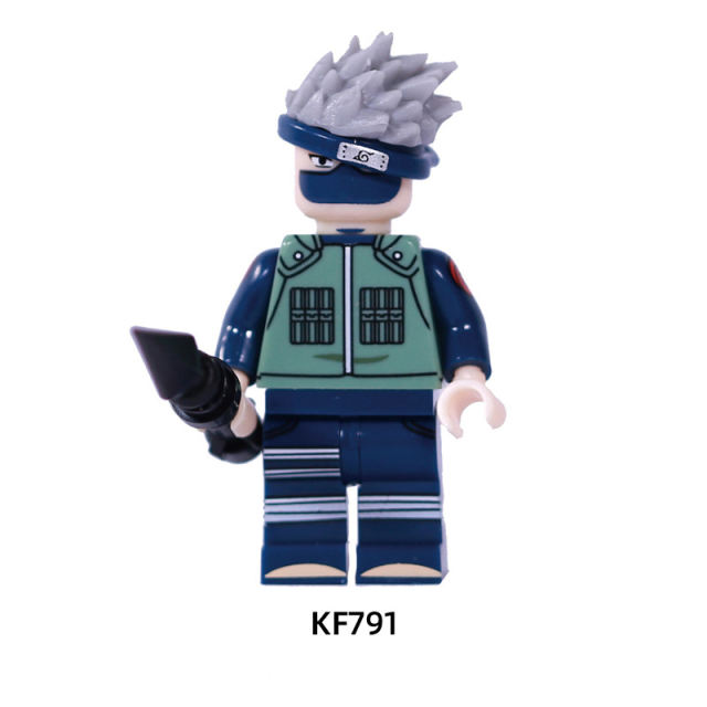 KF6078 NARUTO Anime Minifigures Building Blocks Uzumaki Naruto Uchiha Sasuke Uchiha Itachi Jiraiya Hatake Kakashi  Action Mini Figures Assemble MOC DIY Weapon Bricks Educational Toys Gift for Children Boys Kids