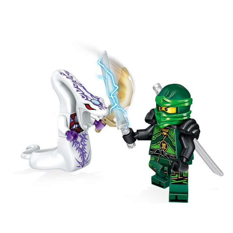 31035 Enter the Ninjanomicon Masters of Spinjitzu Cartoon Game Minifigures Building Blocks 24 pcs Set Ninja Jay Zane Kal Lloyd Niya Cole Master Wu Mini Figures Assemble MOC DIY Weapon Game Bricks Educational Toys Gift for Children Boys Kids