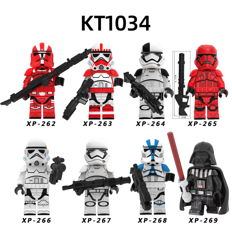 KT1034 Star Wars Minifigures Building Blocks Executioner Trooper Praetorian Guard Imperial shock trooper First Order Stormtrooper Imperial Stormtrooper Legion Darth Vader Mini Figures Assemble MOC DIY Weapon Game Bricks Educational Toys Gift Children