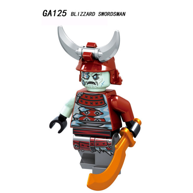 GA123-130 Enter the Ninjanomicon Masters of Spinjitzu Cartoon Game Minifigures Building Blocks Blizzard Warrior Archer Swordsman Sword Master Char Akita General Vex Ice Emperor Mini Action Figures Assemble MOC DIY Weapon Sword Game Bricks Educational Toys